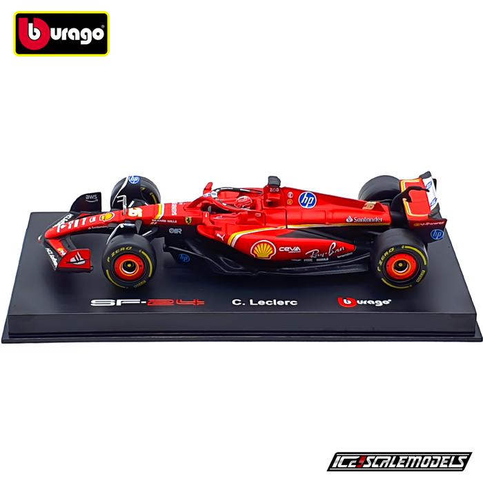 Gambar Diecast F1 Bburago Signature 1:43 Scuderia Ferrari SF-24 2024 - Charles Leclerc dari Iceone Scalemodels undefined Tokopedia