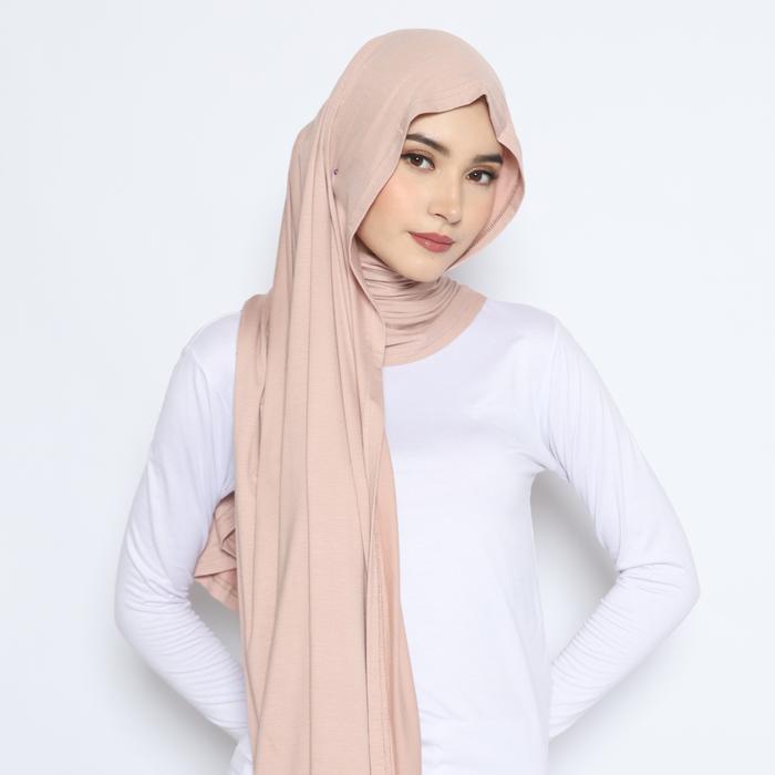 Gambar Pashmina Basic Tencel - Marami - Nude dari Marami Official Shop undefined Tokopedia