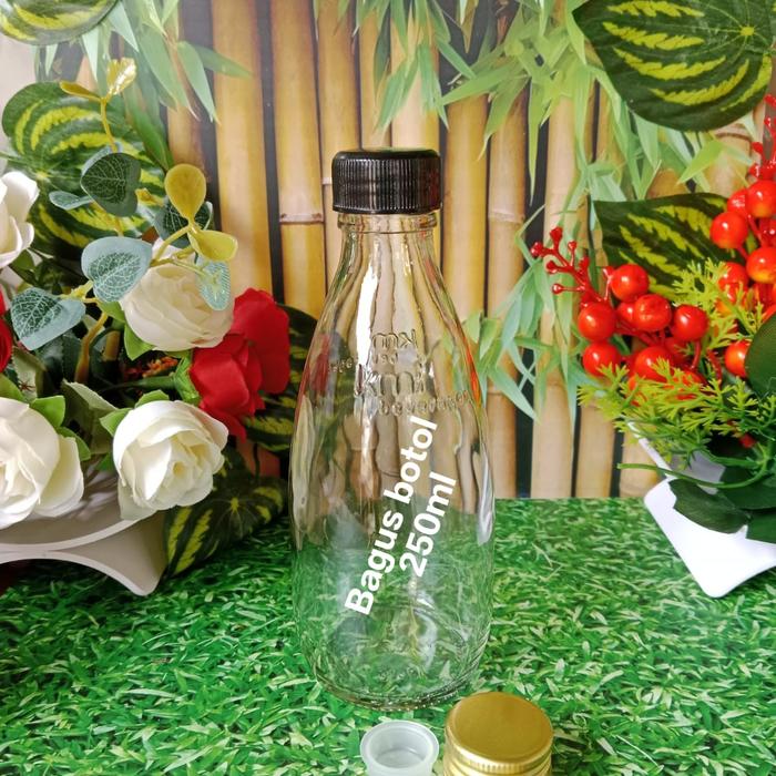Gambar BOTOL KACA 250 ML - plastik hitam, soda 250ml dari Bagusbotol123 undefined Tokopedia