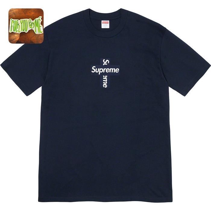 Logo Tee Black And White Box Logo Graphic Tees Supreme Cross Box