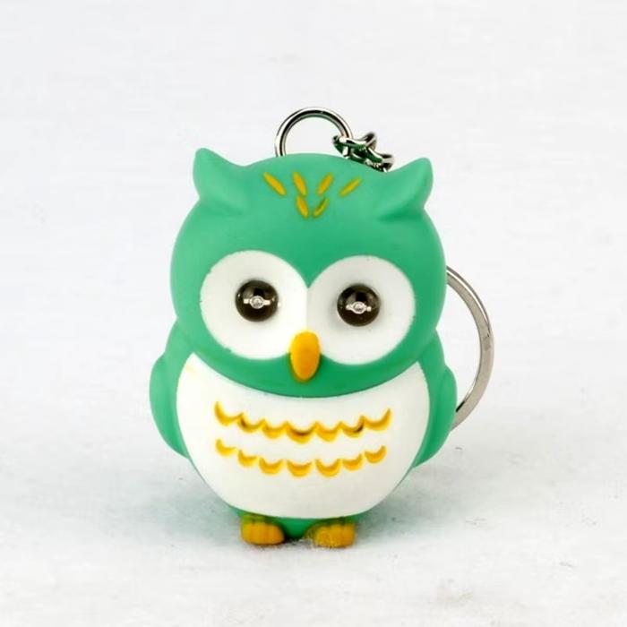 Gambar Gantungan kunci burung hantu lucu dengan suara dan LED - Hijau dari Toko Doren_NEW undefined Tokopedia