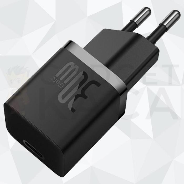 Gambar Baseus Super Si Adaptor Fast Charging 25W / 30W Port Type C Quick Charger Universal Travel Adapter - Hitam 30W dari Fredericha undefined Tokopedia