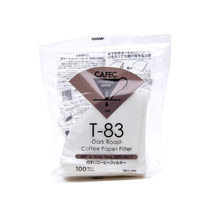 Gambar CAFEC V60 Coffee filter Dark Roast T-83 DC1/4-100 kertas saringan kopi Putih 100 lembar made in Japan - DC1-100 dari Maharaja Coffee undefined Tokopedia