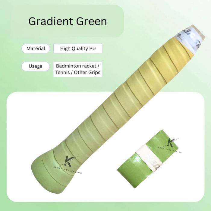 Gambar KANSA GRIP KARET RAKET BADMINTON KS300 WARNA GRADIENT RAINBOW ORIGINAL ANTI SLIP - KS300-GREEN dari Kansacollection_NEW undefined Tokopedia