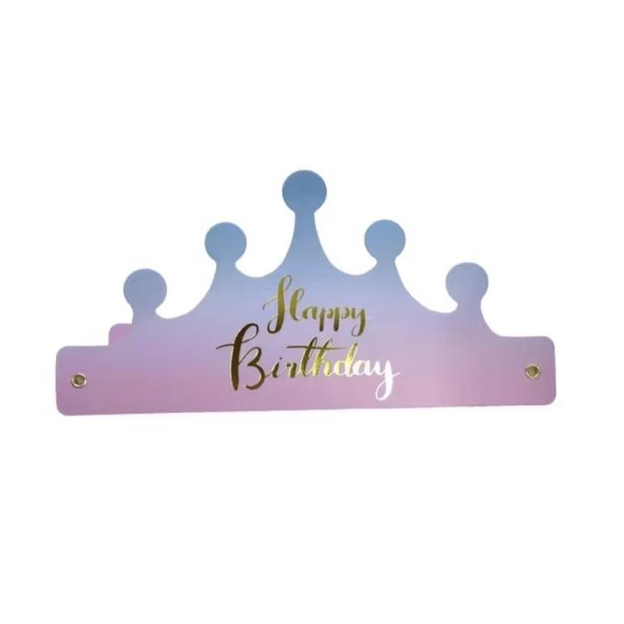 Gambar Topi Kertas Mahkota Pesta Ulang Tahun Crown Party Hat Happy Birthday Kertas - topi rose gold dari Balon Murah Malang undefined 5 Tokopedia