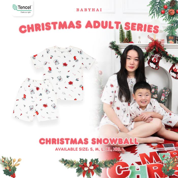 Gambar BABY HAI Tencel Christmas Harmony - Tencel Family Set/Tencel Set Keluarga dari Babyhai - SnowBall, M (bayi) dari Babyhai undefined Tokopedia