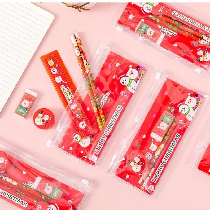 Gambar 1 Set Alat Tulis Sekolah Natal Christmas Gift Hadiah Idea S5 71 dari Jay Gament Supplies undefined Tokopedia