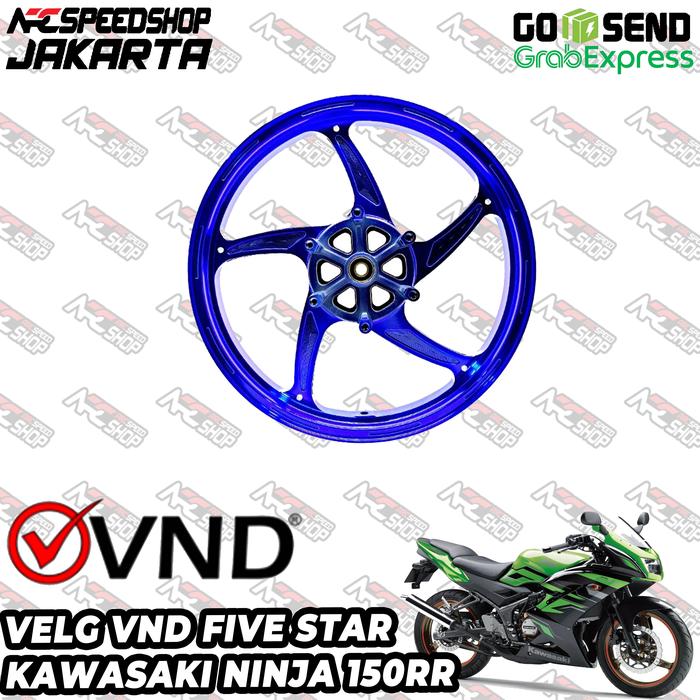 Gambar VND Velg Racing Five Star 215x17 & 300x17 Kawasaki Ninja 150RR 150 RR 150KRR Velg ONLY VND - BLUE dari Arcspeedshop Jakarta undefined Tokopedia