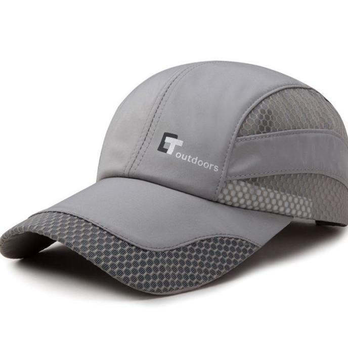 Gambar Topi Outdoor Pria Wanita Topi Olahraga Baseball QUICK DRY GREY - GREY dari Ataliya shop undefined Tokopedia