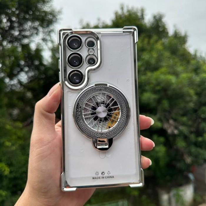 Gambar Samsung galaxy Note 10 plus Soft Hard Case MagSafe wireless Ring stand transparan clear bumper anti crak shocprof casing cover - Silver, Note 10 plus dari Lukman prayetno undefined Tokopedia