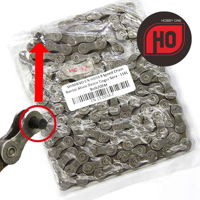 Chaîne Vélo Shimano CN-HG53 - 9 Vitesses - 116 Maillons - Neuve (emballage Abîmé)