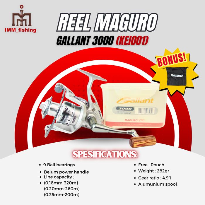 Gambar REEL MAGURO GALLANT | Alat Gulungan Pancing | Spinning - 3000 dari Imm Fishing undefined Tokopedia