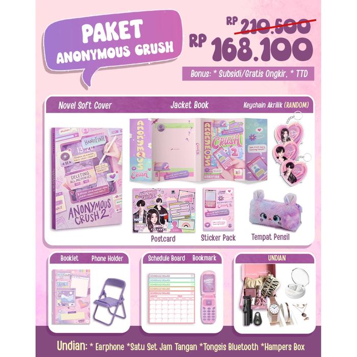 Gambar PRE ORDER - Buku Novel - Anonymous Crush 2 - Haniifiah - Skuad Media - Bumifiksi - CRUSH dari Bumi Fiksi Makassar undefined Tokopedia