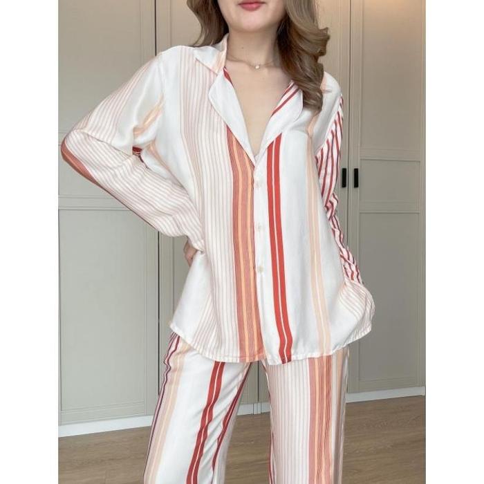 Gambar [SIAP KIRIM] PAJAMAS SALUR TENCEL SILK - Lengan Panjang dari CV Hilde Bersama Pratama undefined Tokopedia