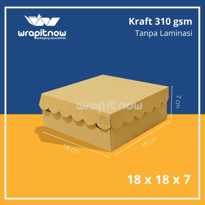 Gambar (20 Pcs) Dus Mika Sekat 4 18x18 Dus Nasi Kotak Catering Berkat Hajatan - 310gsm Renda dari wrapitnow undefined Tokopedia