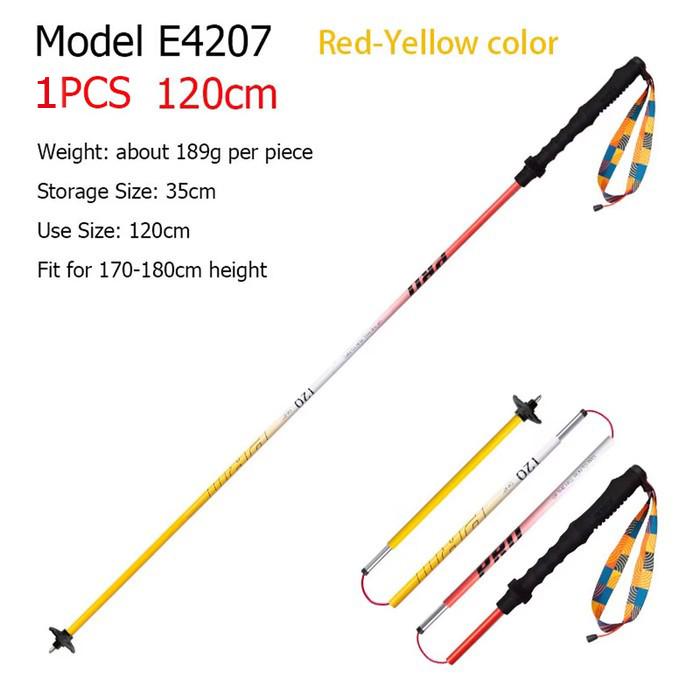 Gambar Aonijie Foldable Trekking Pole E4207 - Trail Running Hiking Outdoor - RED YELLOW - 120CM dari Aonijie Indonesia Kota Administrasi Jakarta Utara Tokopedia