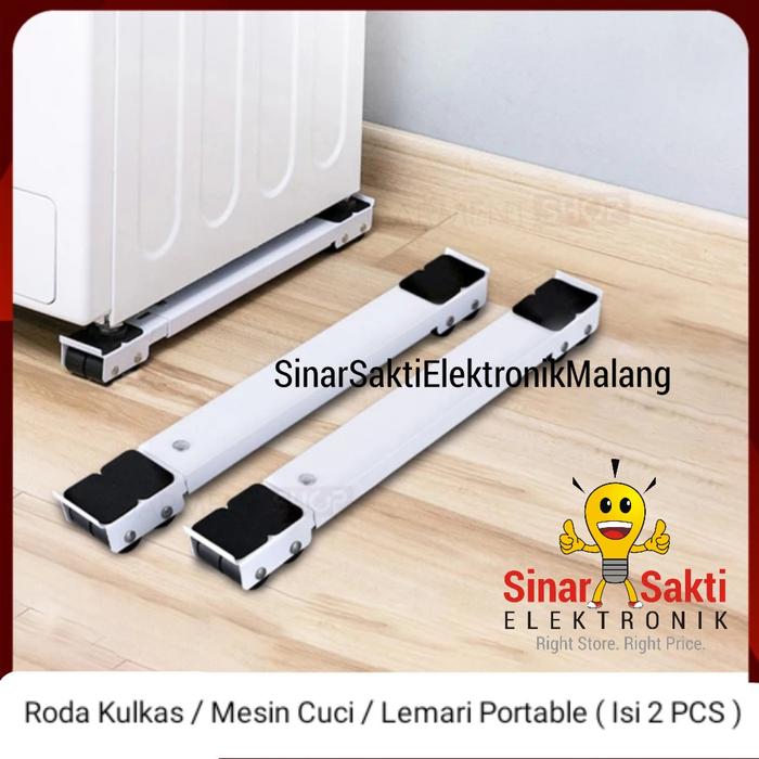 Gambar Roda Kulkas Lemari Portable Tatakan Kaki Kulkas Mesin Cuci Alas Kulkas 1 2 Pintu Universal dari Sinar Sakti Elektronik Malang undefined Tokopedia