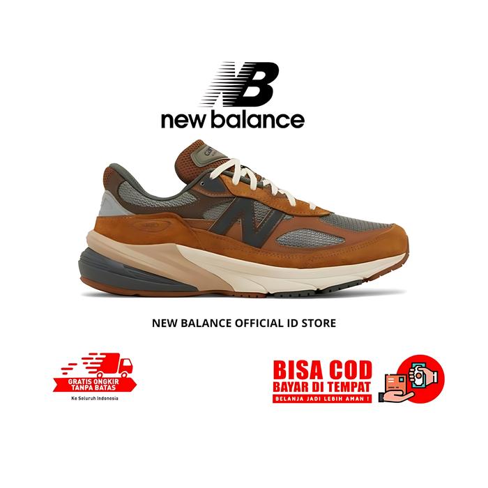 Promo SEPATU NEW BALANCE 990 V6 CARHARTT WIP BROWN MEN'S 42