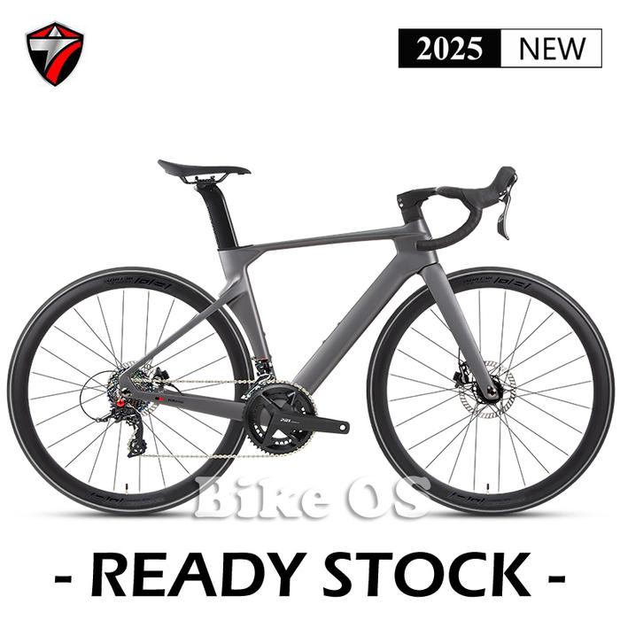 Gambar Twitter R5 Pro GEN 2 Disc Carbon 24 Speed FULL HYDRAULIC Roadbike Sepeda Balap - Abu Tua, 46 dari Bike Official Store undefined Tokopedia
