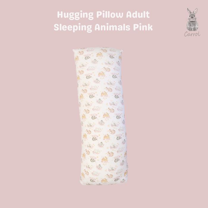 Gambar Carrol Baby Hugging Pillow Adult Size - Bantal Dewasa Tencel - Sleeping Animals Collections - Sleeping Pink, Pillow + Case dari Carrol Baby undefined Tokopedia