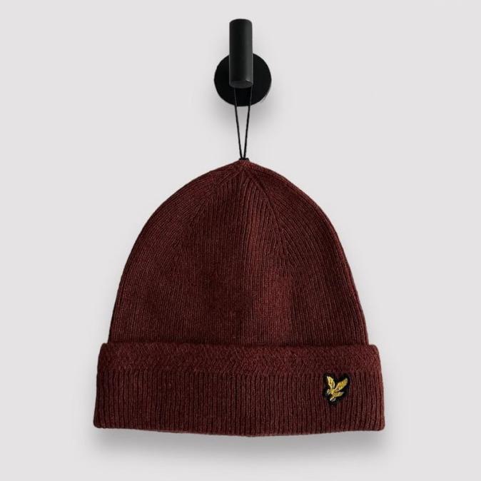Gambar Ready Stock Lyle and Scott Racked Rib Beanie Hat Rust Original - Rust, OS dari Kupluk Cozy undefined Tokopedia