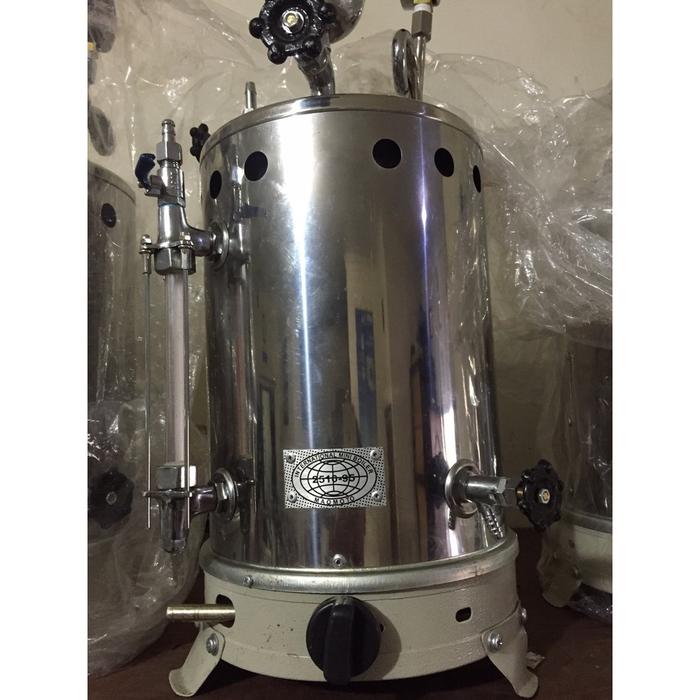 Gambar Setrika Uap Boiler Gas Maomoto kapasitas 5 liter/boiler laundry - TABUNG+KOMPOR  dari Darius mesin undefined Tokopedia