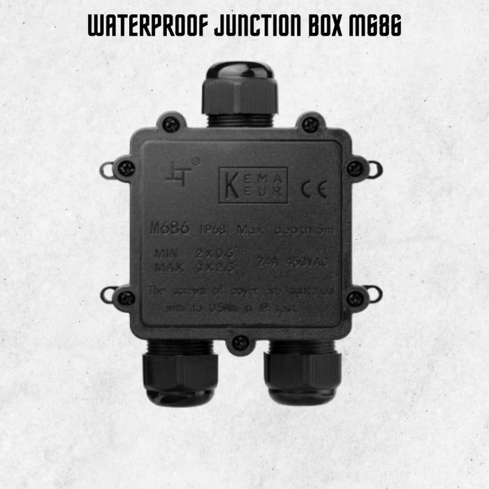 Jual [STOK READY] Junction Box Connector Waterproof 2/3/4/5/6/8 Ways ...