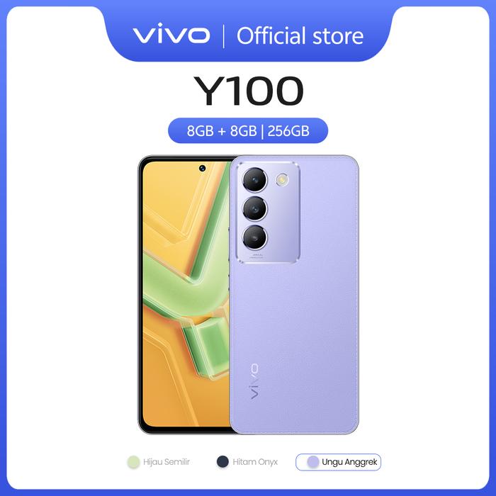 Gambar vivo Y100 (8/256) - Magical Color Changing, 80W FlashCharge, AMOLED - Ungu Anggrek dari vivo Indonesia undefined Tokopedia