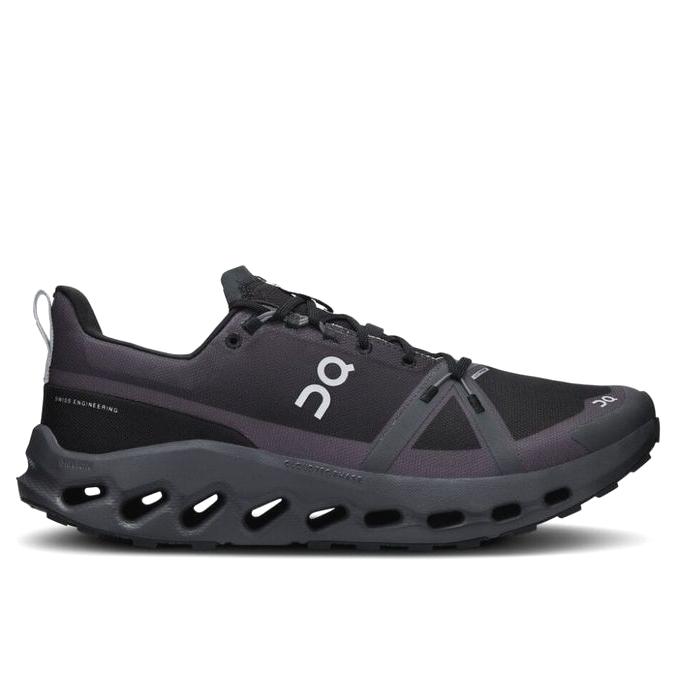 Jual On CloudSurfer Trail Black Waterproof Sneakers Running Shoes