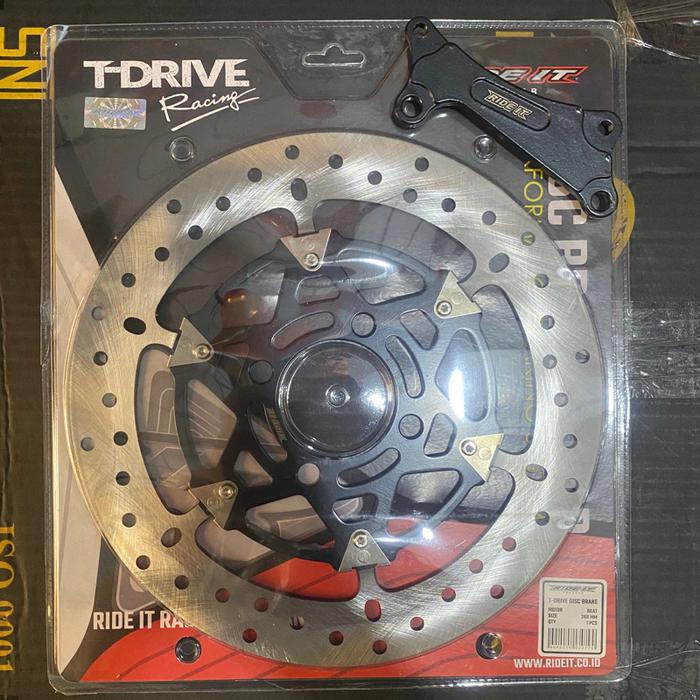 Gambar PIRINGAN CAKRAM DISC BRAKE RIDE IT T-DRIVE SERIES BEAT VARIO 260MM - Beat 260mm dari JuniorMotor47 undefined Tokopedia