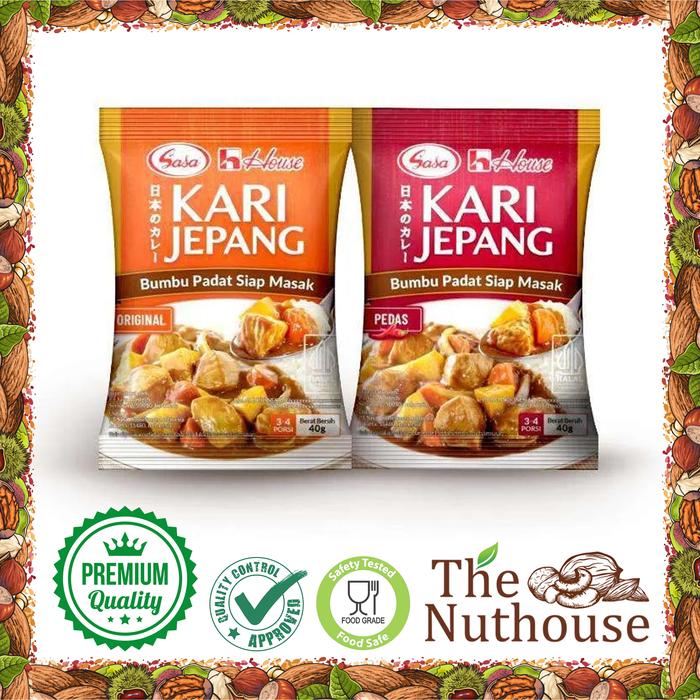 Gambar SASA House Bumbu Kari Jepang Padat Siap Masak / Instant Japanese Curry [Rasa Original / Pedas] [Ukuran 40gr / 80gr] [HALAL] - 40gr, Pedas dari Nuthouses undefined Tokopedia