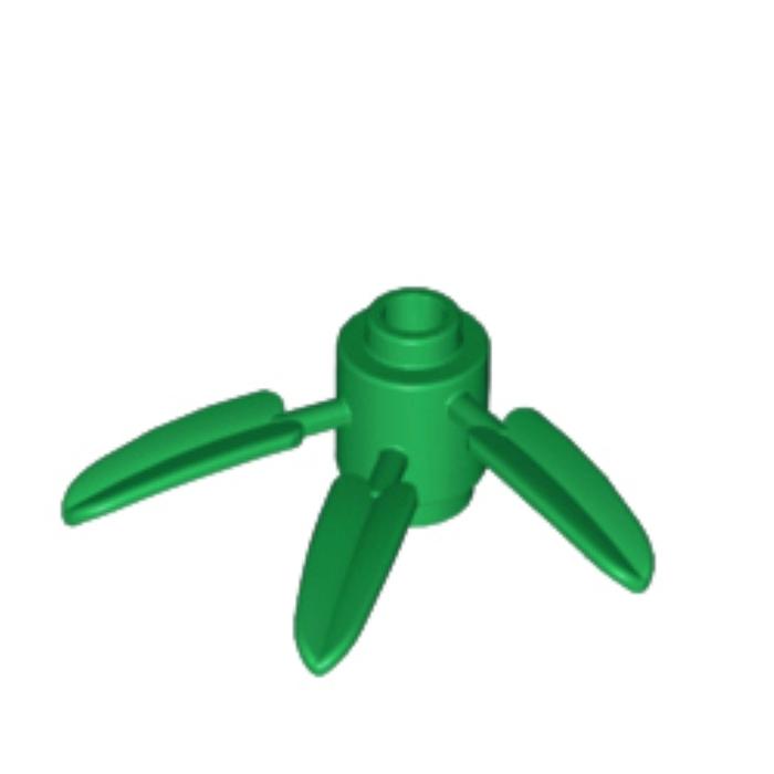 Gambar Lego Part 30176 Plant Brick Round 1 x 1 with 3 Bamboo Leaves ( lime & green ) - green dari mamiri bricks undefined 2 Tokopedia