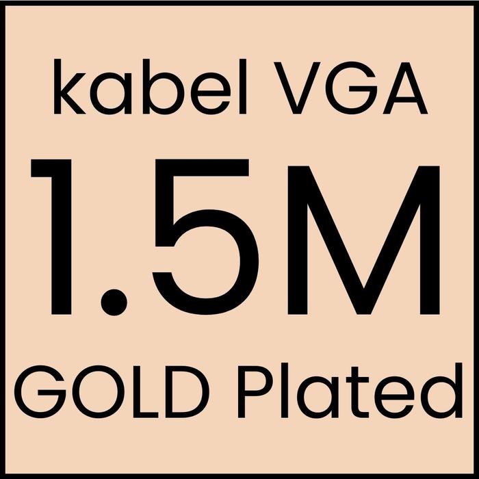 Gambar Kabel Monitor Proyektor VGA 3M 5M 10M 15M 20M 25M 30M Gold Plated - 1.5M Gold dari Disass Jogja undefined Tokopedia