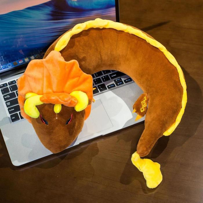 Gambar Genshin Zhongli Plush Neck Pillow Dragon Stuffed Toy Soft Support Headrest Air Flight Office Sleeping Cushion Genshin Anime Gift - Style A dari Fazrin Calandra undefined Tokopedia