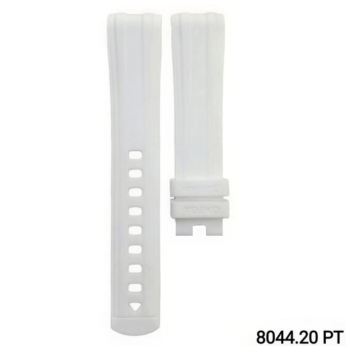 Gambar Tali Jam Tangan 20 MM Strap Rubber Omega Seamaster Diver 300 8044.20 - 8044.20 Putih dari Watch Band N strap undefined Tokopedia