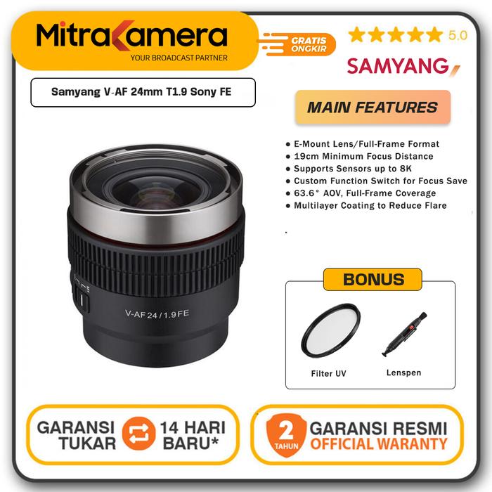 Promo Samyang V-AF 24mm Lens for Sony FE Cicil 0% 3x Kota