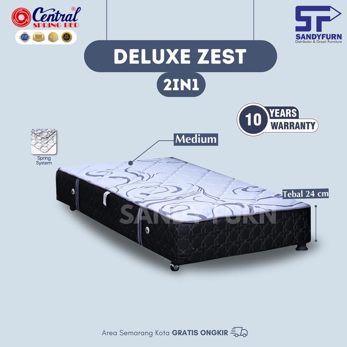 Gambar CENTRAL SPRINGBED / Type : DELUXE 2 in 1 / matras sorong / 90x200 dari Sandy Furn undefined Tokopedia