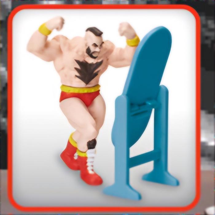 Gambar Street Fighter Look In The Mirror Figure Gashapon Stasto - Zangief dari Ichigo Shoppu undefined Tokopedia