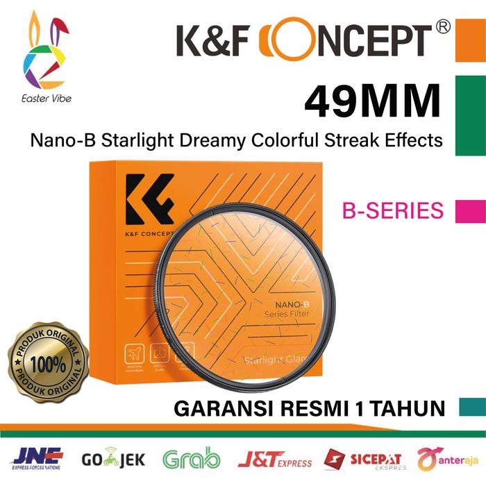 Knf Concept 49mm Colorful Streak Filter Starlight Dreamy Creative Special  Effects Optical Glass Lens Filters Nano-b Series