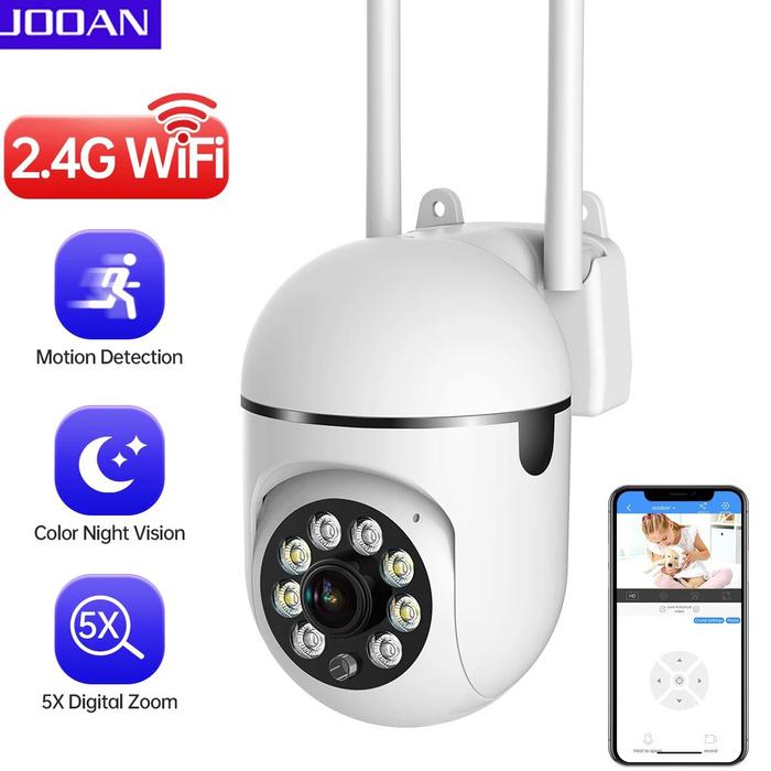 Pan Tilt Jooan Wireless Security Camera Smart Phone Ptz 360-degree