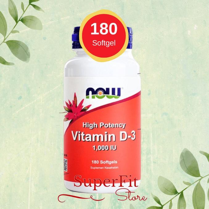 Gambar Now Foods Vitamin D3 1000 IU- 180 Softgels - Isi 180 kapsul dari Store Barang Modern undefined Tokopedia