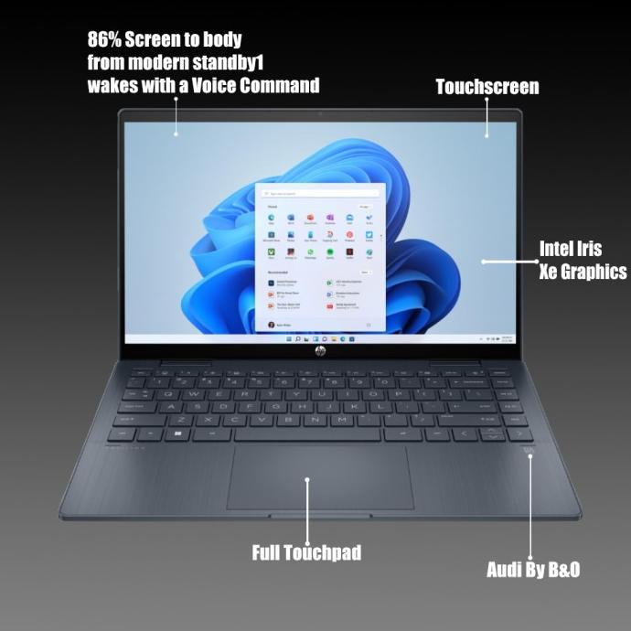 Laptop Hp Pavilion X360 Touchscreen Core I5 Gen 12 Th Ram 8gb Ssd 512gb  Windows 11