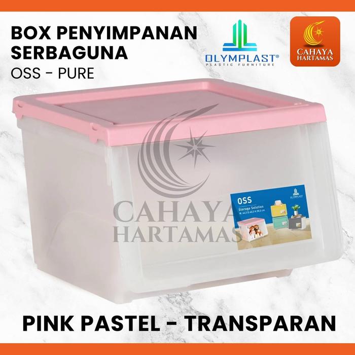 Gambar Olymplast Storage Solution OSS PURE Plastic Container Box Kotak Rak Plastik Bening - PURE-PURE dari Cahaya Hartamas undefined 5 Tokopedia