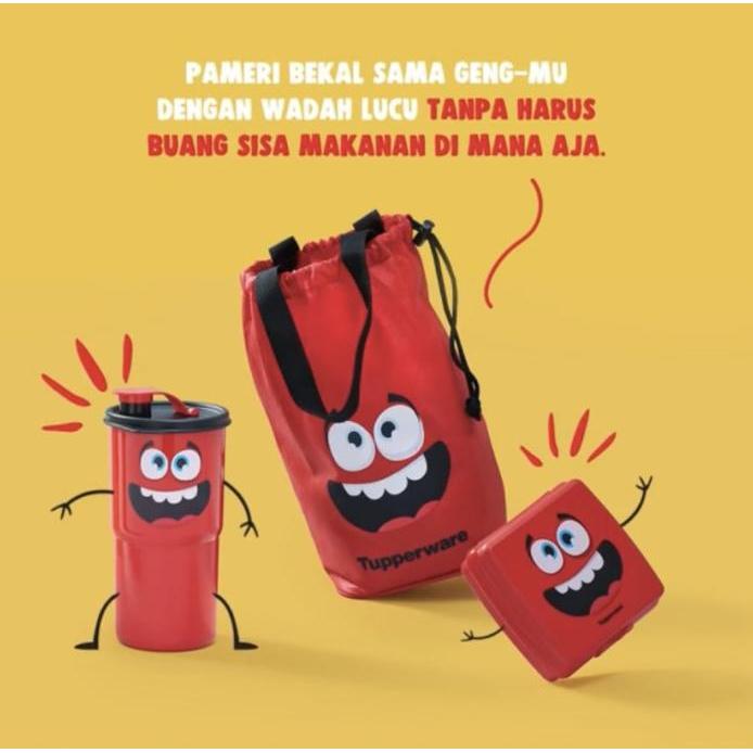 Gambar INCLUDE PPN! Tempat makan dan num anak Tupperware Transformer Lun set - Merah dari Digital mart1 undefined Tokopedia