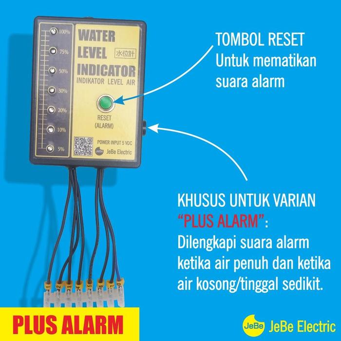 Gambar [STOK READY] Indikator level air_Alarm air_Sensor air_sensor level air sumur sensor tandon sensor kolam_indikator kolam_sensor air penuh. - PLUS Alarm dari TOOL STORAGE undefined Tokopedia
