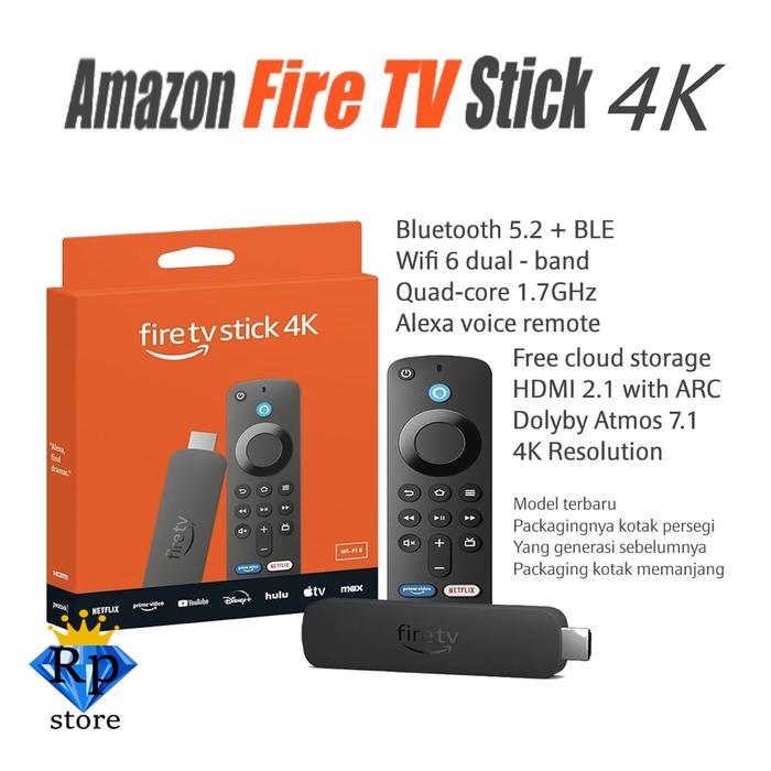 Gambar New Latest Generation Amazon Fire TV Stick w/ Alexa Voice Remote HDMI - NEW Model 4K dari RP Store Tokopedia undefined Tokopedia