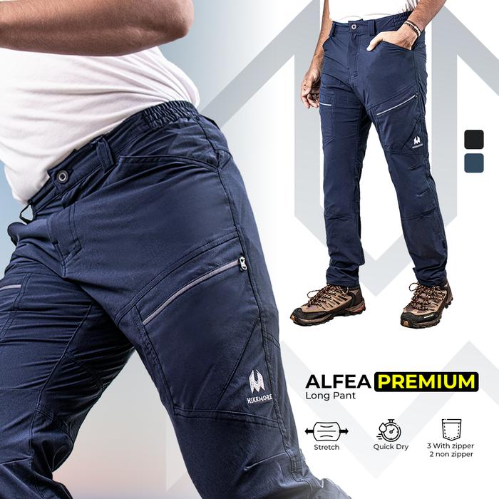Gambar Celana Panjang Pria Hiking Outdoor Hikemore Alfea Premium Original - Navy , S dari Hikemore Tangerang undefined Tokopedia