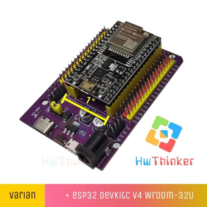 Gambar Expansion Board Shield ESP32 DevkitC V4 NodeMCU-32S 38Pin 38 Pin 38p - +32U MicroUSB dari HwThinker undefined Tokopedia