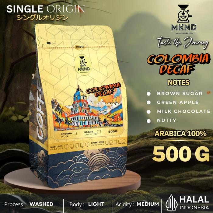 Gambar KOPI ARABIKA COLOMBIA DECAF 500 GRAM IMPORTED BEANS | MKND COFFEE ROASTERY - BIJI, 500 GRAM dari MKND COFFEE ROASTERY undefined Tokopedia
