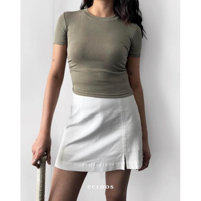 Gambar Ini Murah!!! Ecinos - Core Fitted Tencel T-Shirt - Olive, L dari glendon338 undefined Tokopedia